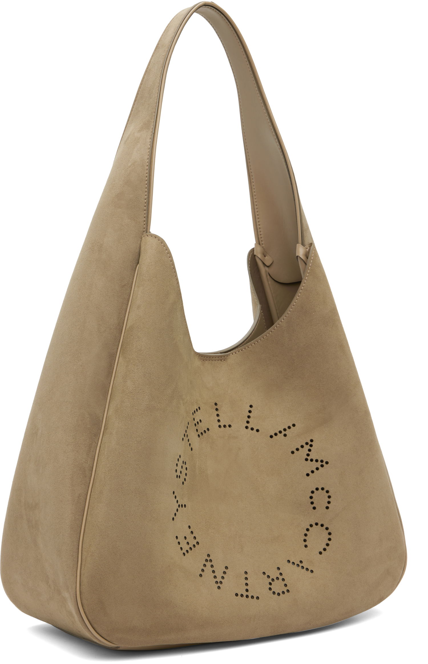 Tygpåse Stella McCartney Stella McCartney Faux-Suede Logo Tote Beige | 7B0102WP0590, 1