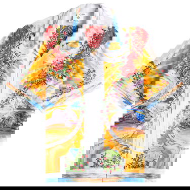 Skjorta Casablanca Casablanca Silk Cuban Collar Short Sleeve Shirt Flerfärgad | U-MS25-SH-003-05, 0