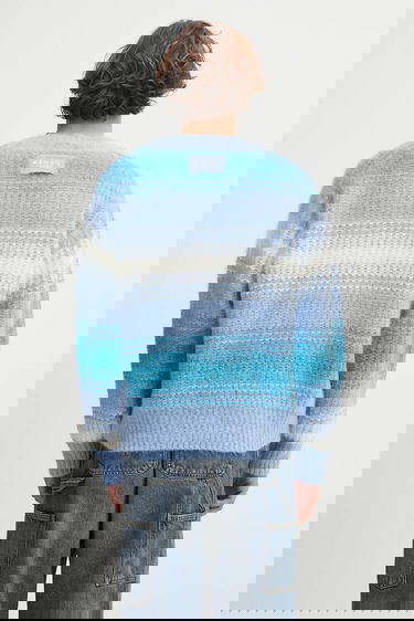 Sweater KENZO Kenzo Speed Stripe Jumper Blå | FF65PU7653CG, 2