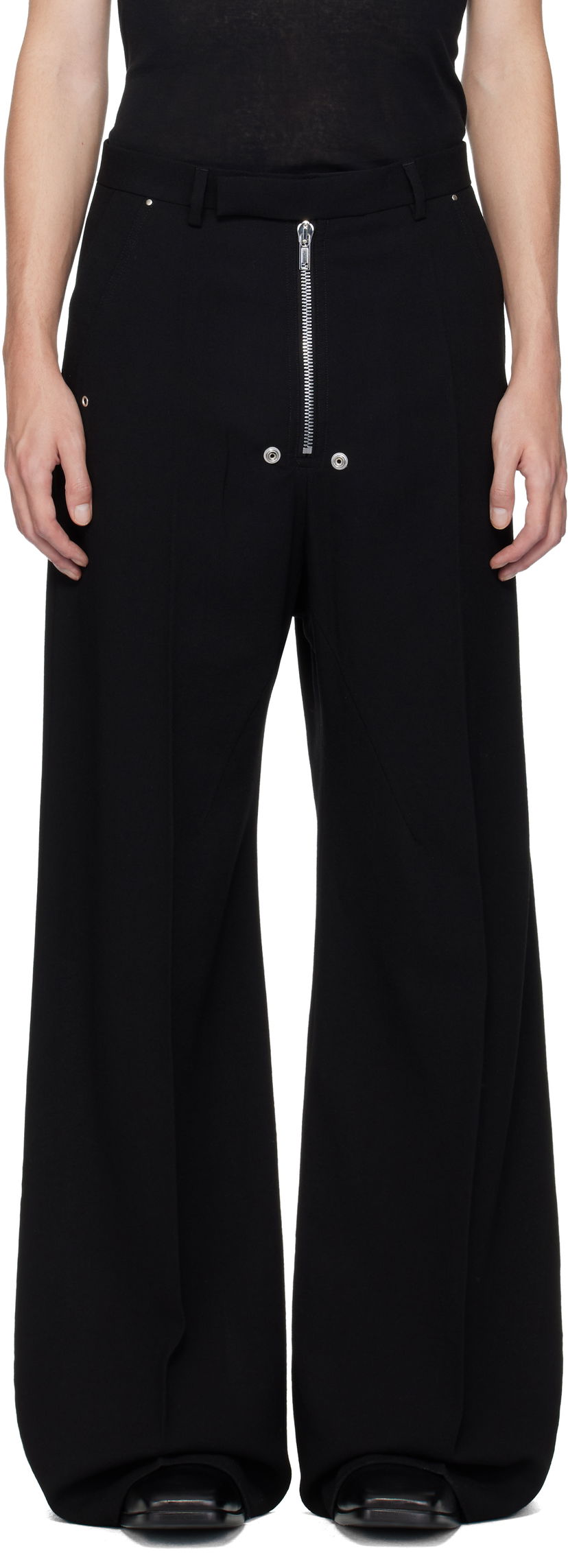 Byxor Rick Owens Concordians Tailored Wide Belas Trousers Svart | RU02E1354 WA