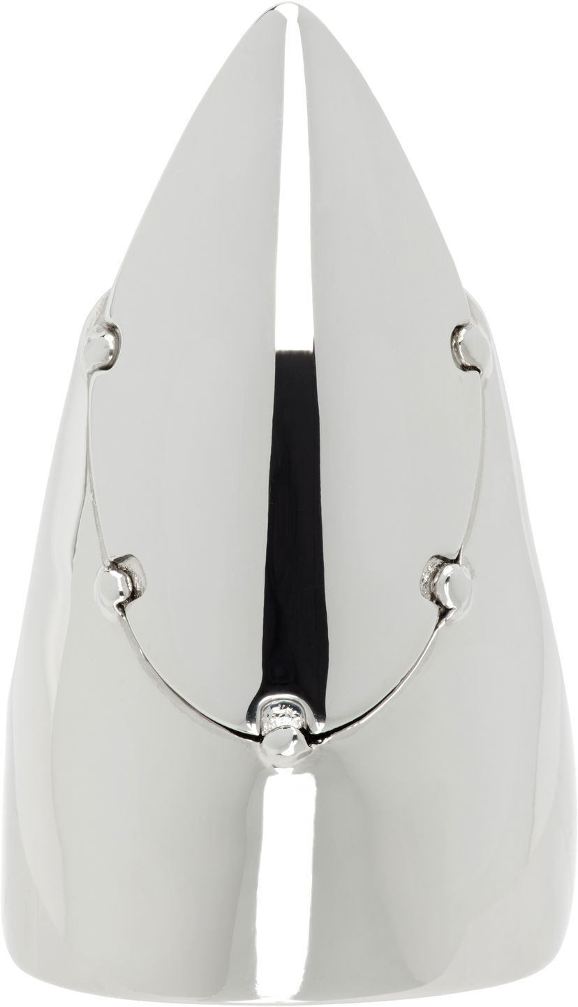 Ringa Jean Paul Gaultier Jean Paul Gaultier Silver-Tone 'The Nail' Ring Metallisk | 25/03-W-JW023-X053-91