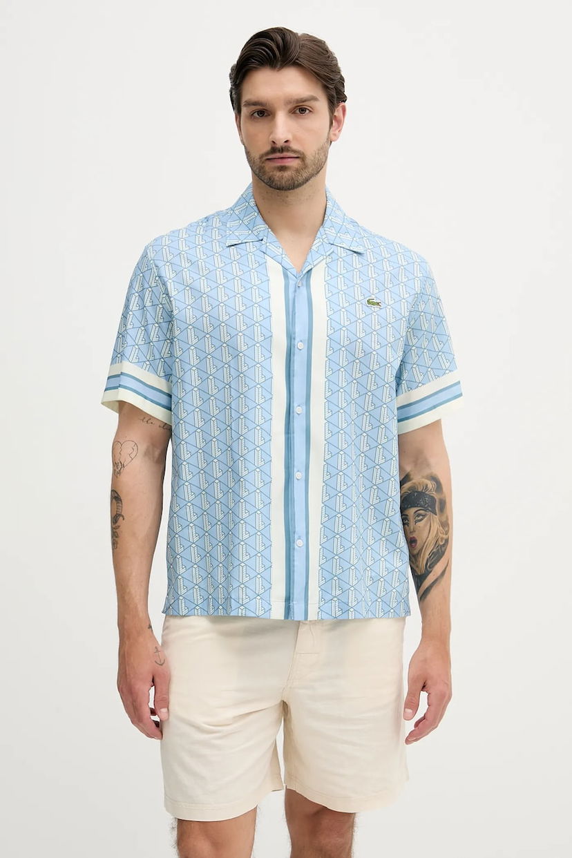 Skjorta Lacoste Lacoste Relaxed Fit Shirt Blå | CH9094