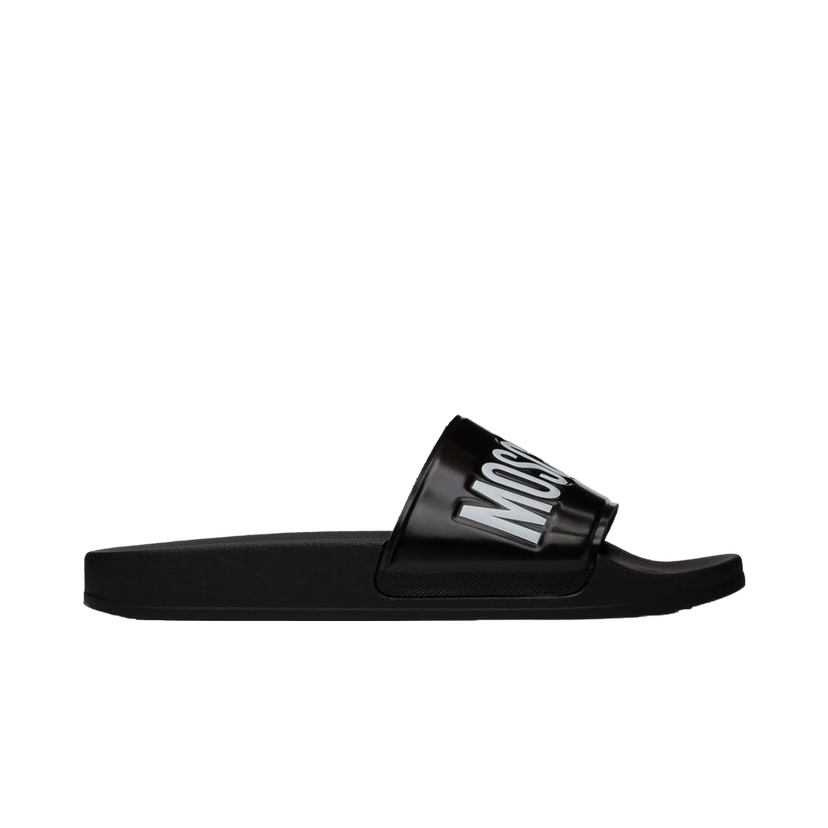 Sneakers och skor Moschino Logo Pool Slides Svart | MB28022G1E G10