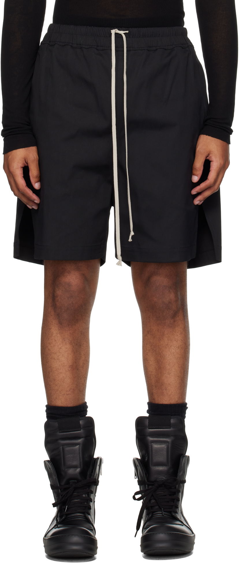 Shorts Rick Owens Rick Owens Concordian Boxers Shorts Svart | RU02E1397 TE