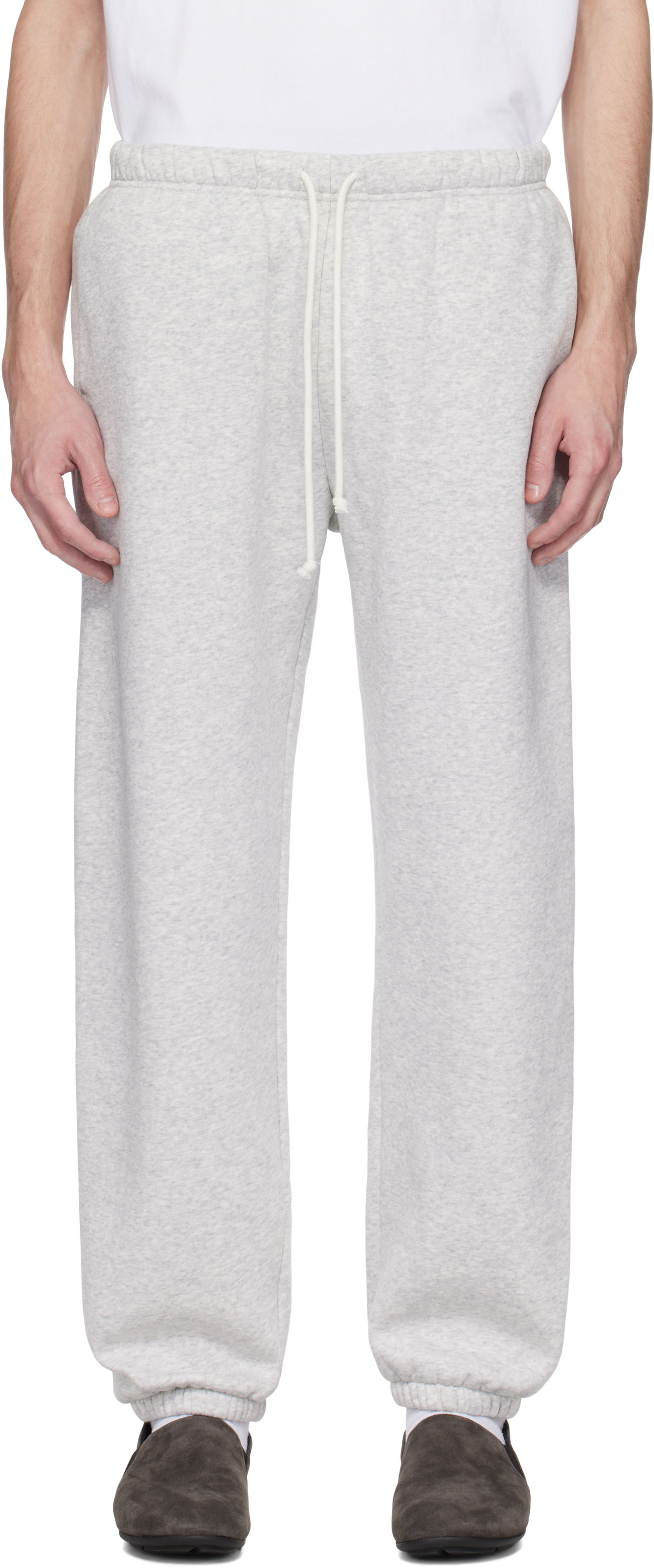Träningsbyxor SKIMS SKIMS Fleece Lounge Relaxed Sweatpants Grå | PT-JOG-8451M-LIGHT HEATHER GREY, 0