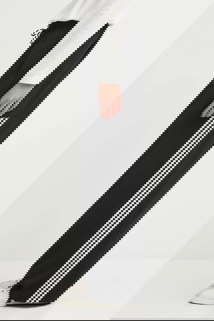 Byxor Y-3 Y-3 Refined Wool Wide-Leg Trousers Svart | JX7275, 1