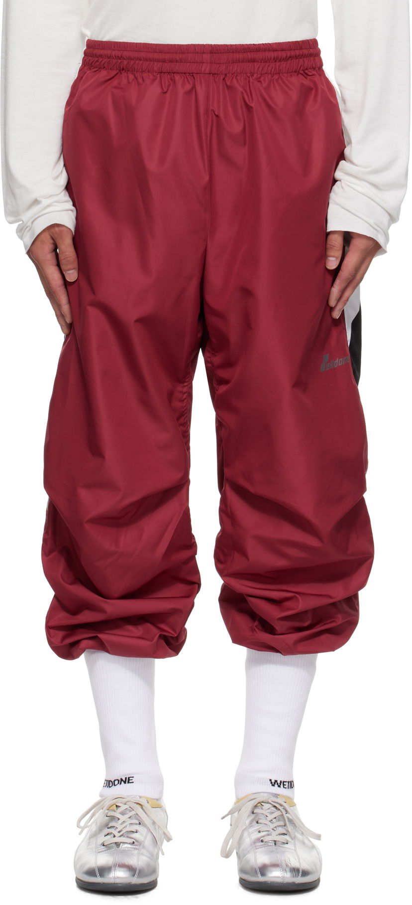Byxor We11done We11done Track Pants Röd | WD-PT2-25-213-M-RD