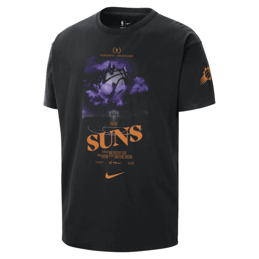 T-shirt Nike NBA Suns Courtside T-Shirt Svart | HJ2701-010