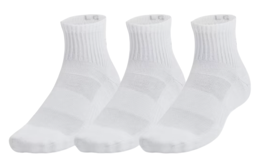 Strumpor Under Armour Under Armour UA TC Quarter Socks - 3 Pack Vit | 1386372-100