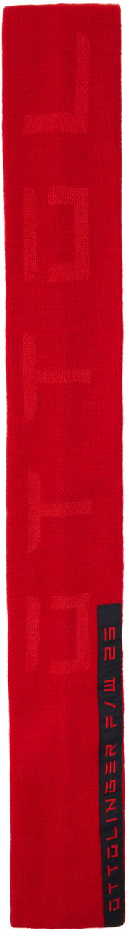 Halsduk Ottolinger Ottolinger Jacquard Scarf Röd | 2700304