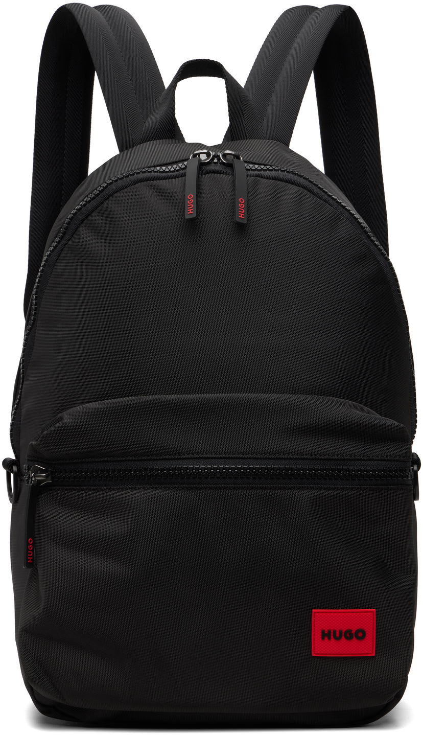 Ryggsäck BOSS Logo Patch Backpack Svart | 50549717