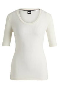 BOSS Stretch Scoop-Neck Top
