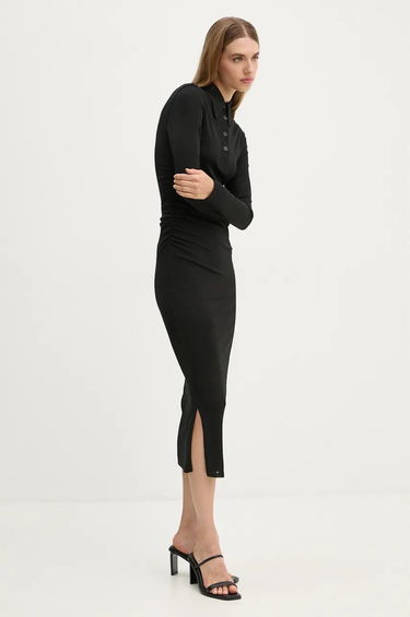 Klä Nanushka Verity Midi Dress Svart | NW24CRDR00399, 1