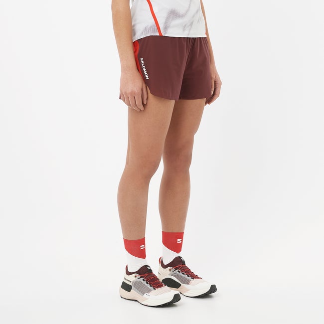 Shorts Salomon S/Lab Speed 3" Running Shorts Brun | LC2692800