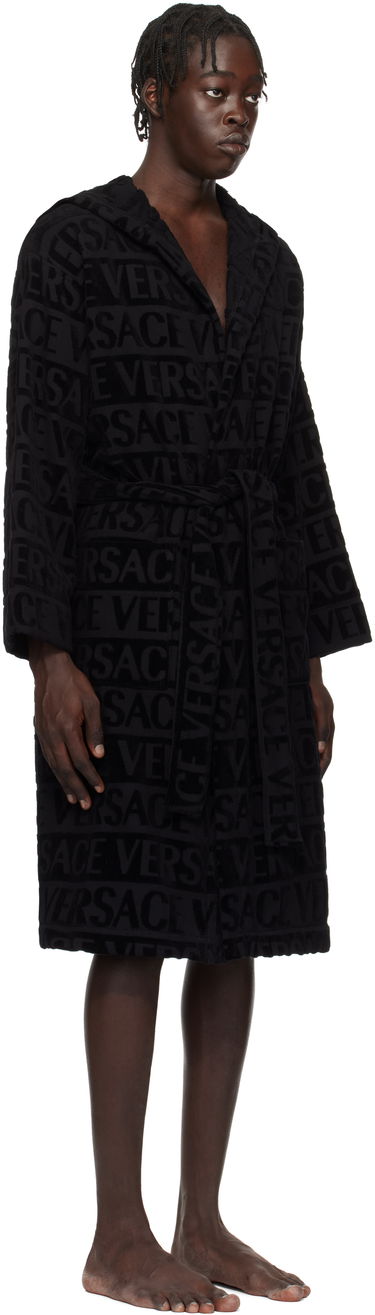 Pyjamas Versace Versace 'Versace' Allover Bathrobe Svart | 1010660_1A07545, 1