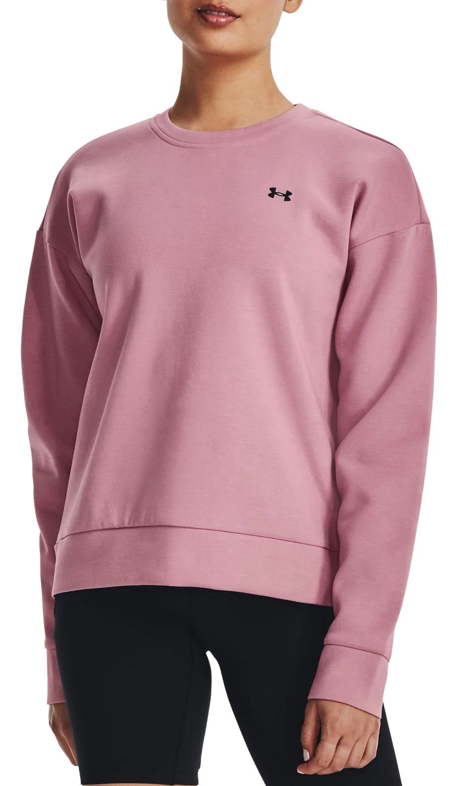 Sweatshirt Under Armour Unstoppable Fleece Crewneck Rosa | 1379835-697, 0
