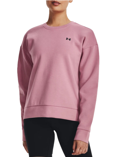Sweatshirt Under Armour Unstoppable Fleece Crewneck Rosa | 1379835-697