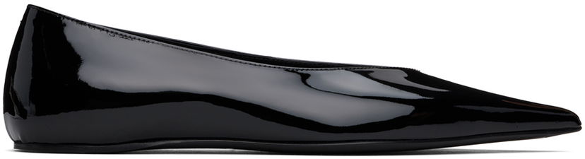 Sneakers och skor TOTEME Asymmetric Ballerina Flats Svart | 244-WAS990-LE0091