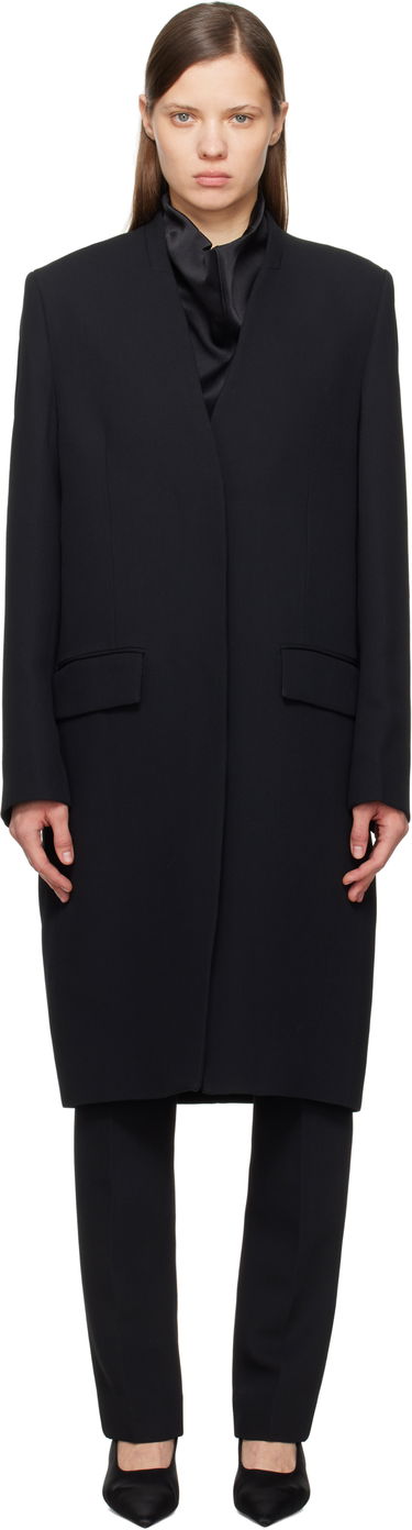 Trenchcoat TOTEME TOTEME Deep Pleat Coat Svart | 251-WRO4312-FB0336, 0