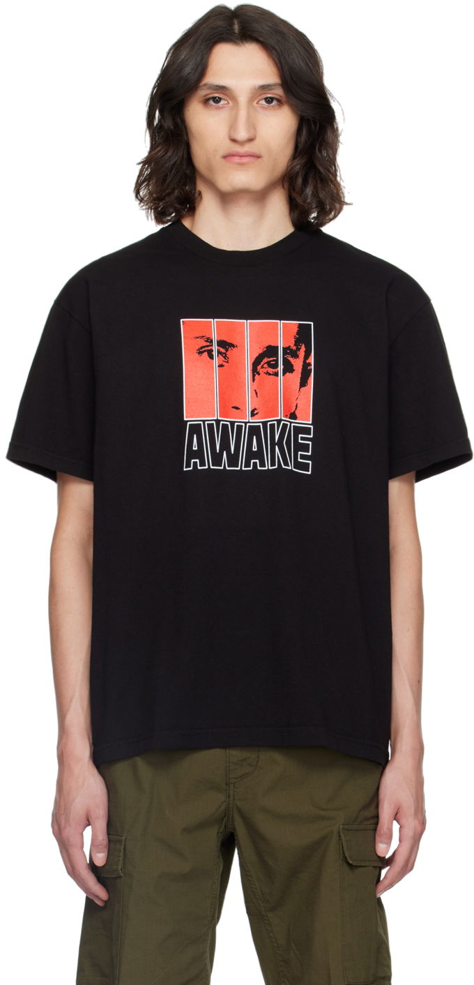 T-shirt Awake NY Awake NY Print T-Shirt Svart | AWK-SP24-TS006
