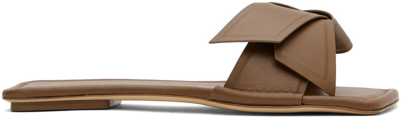 Tillbehör Acne Studios Acne Studios Musubi Leather Sandals Brun | AD0598-