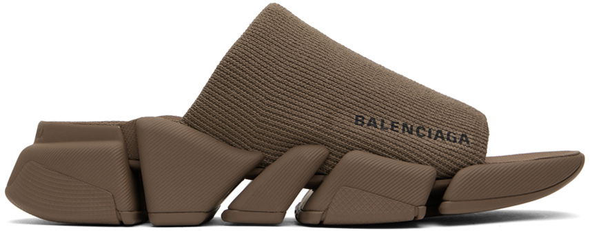 Sneakers och skor Balenciaga Speed 2.0 Slides "Taupe" Brun | 711453-W2DB1-2022, 0