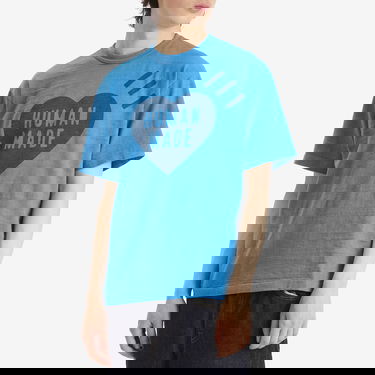 T-shirt Human Made Human Made Garment Dyed Heart T-Shirt, Size Large Blå | HM29CS033-BLU, 2