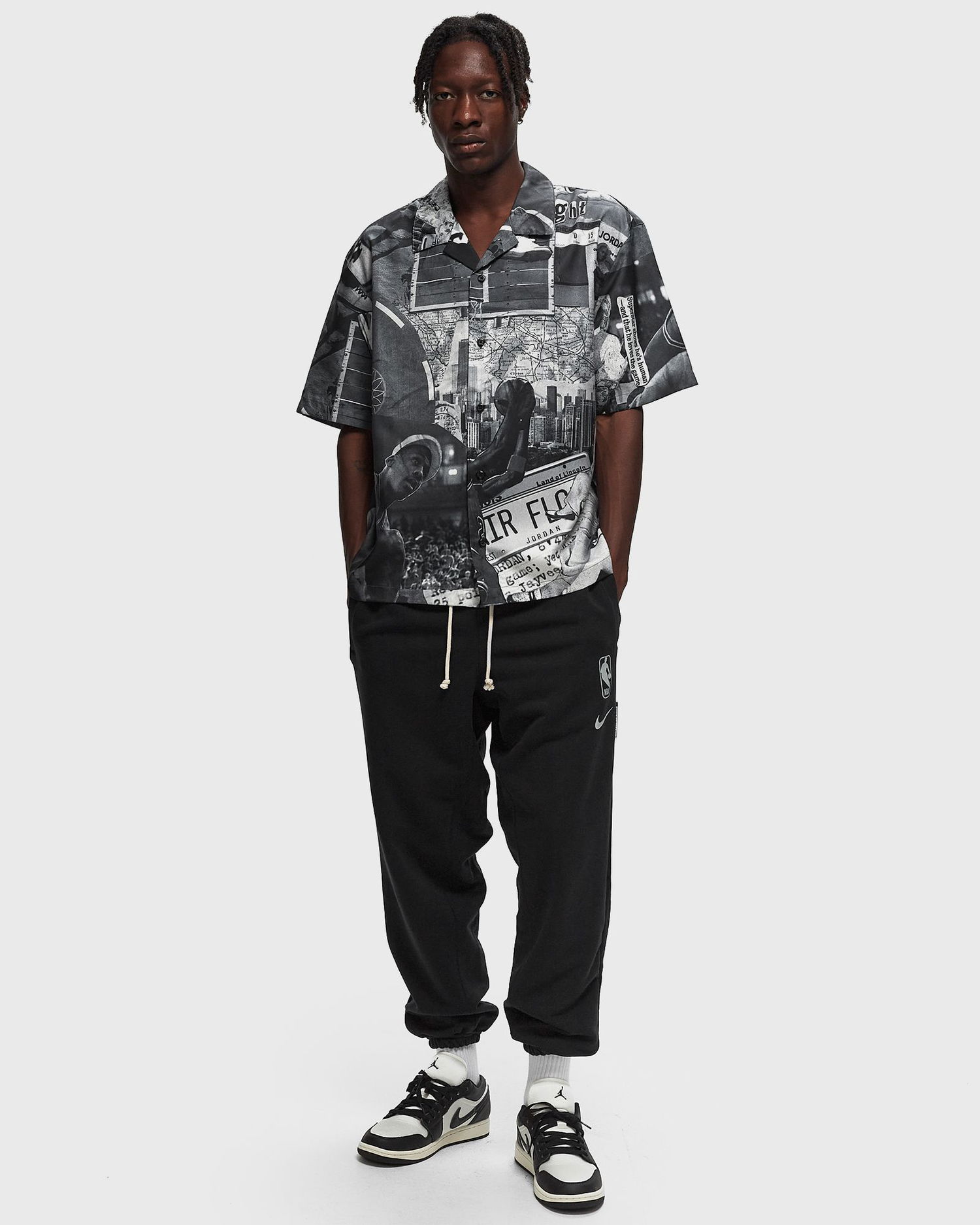 Skjorta Jordan Essentials Printed Camp Top Svart | FV7311-133, 1