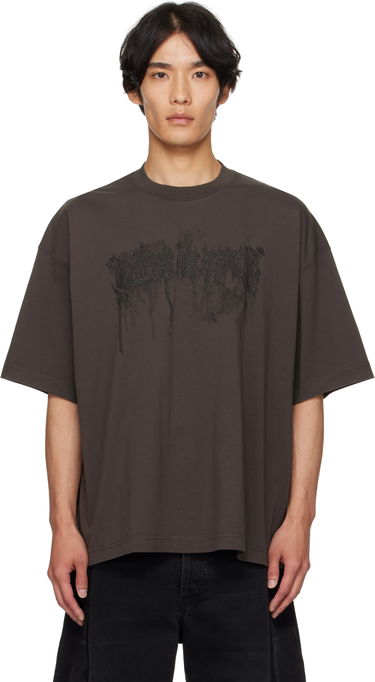 T-shirt VETEMENTS Vetements Cradle of Filth Double Dripping Logo T-Shirt Brun | UCF76TR450C, 0