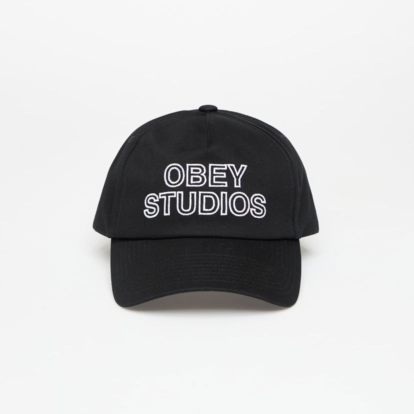 Keps OBEY OBEY Studios 5 Panel Strapback Cap Svart | 100490139-BLK