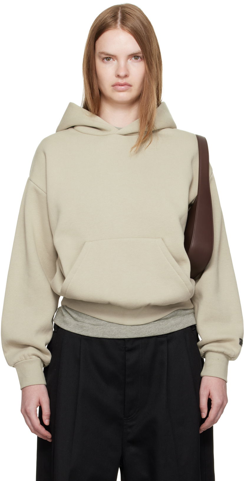 Sweatshirt Fear of God Fear of God ESSENTIALS Classic Fit Hoodie Beige | 192SP255546FW