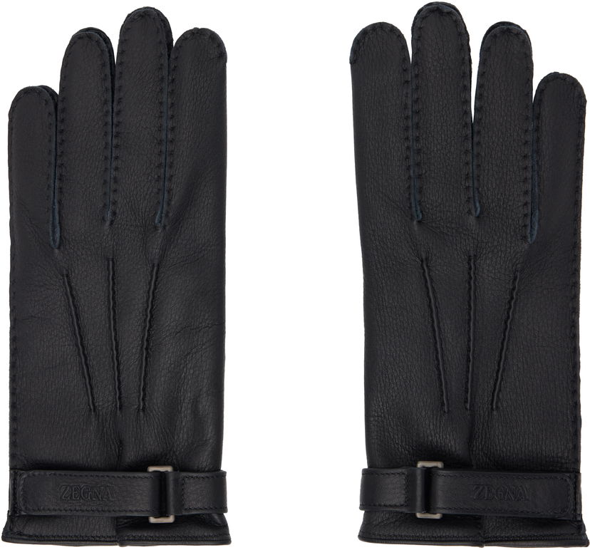 Handskar ZEGNA Deerskin Gloves Svart | Z4G00G-G40