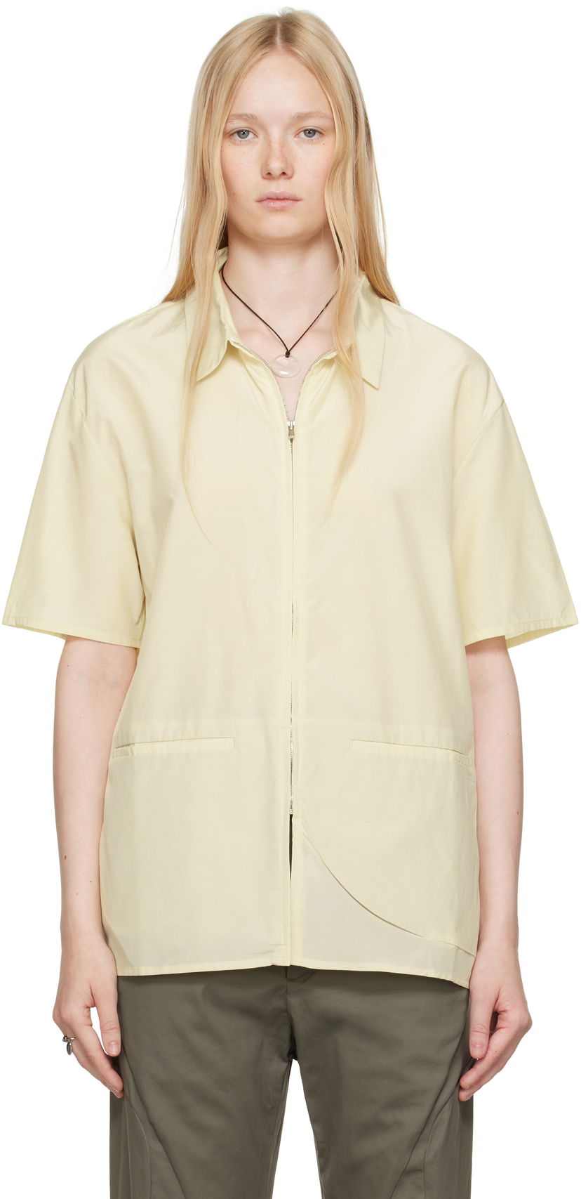 Skjorta Post Archive Faction (PAF) Post Archive Faction (PAF) 8.0 Right Half Zip Shirt Gul | 8.0 THSR-Y