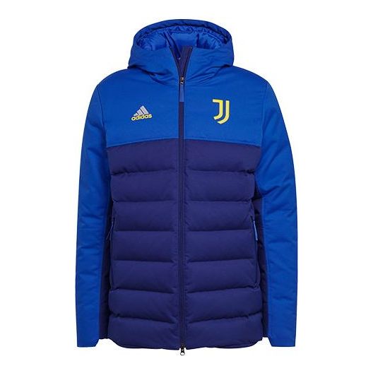 Pufferjacka adidas Originals Juventus Hooded Down Jacket Blå | GR2903