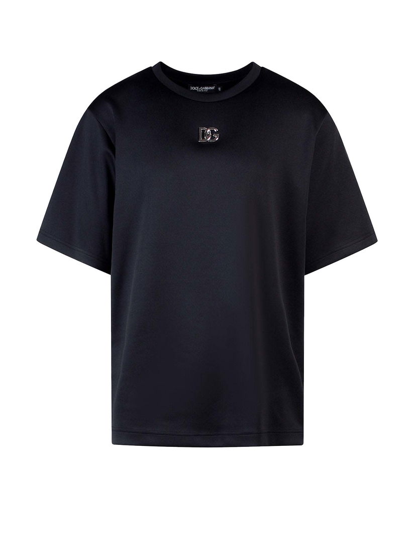 T-shirt Dolce & Gabbana Jersey T-Shirt Black Svart | G8MP5ZFUGJR#N0000