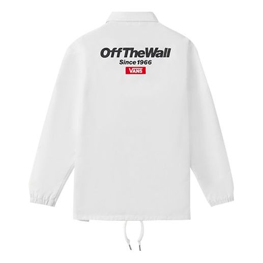 Vindjacka Vans Coaches Jacket Vit | VN0A489UWHT