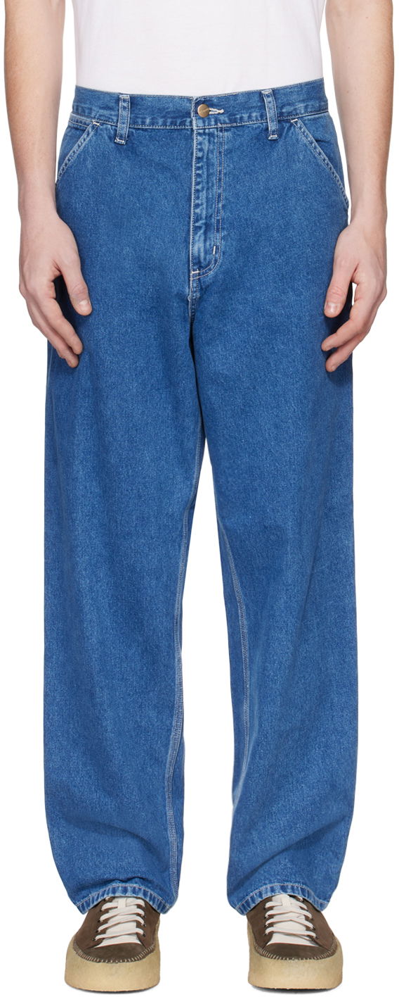 Jeans Carhartt WIP Simple Relaxed Fit Denim Jeans Blå | I022947