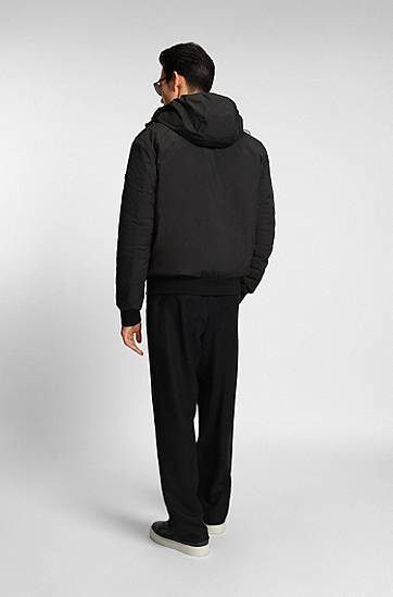 Pufferjacka BOSS Water-repellent jacket with down filling Svart | 50547425, 1