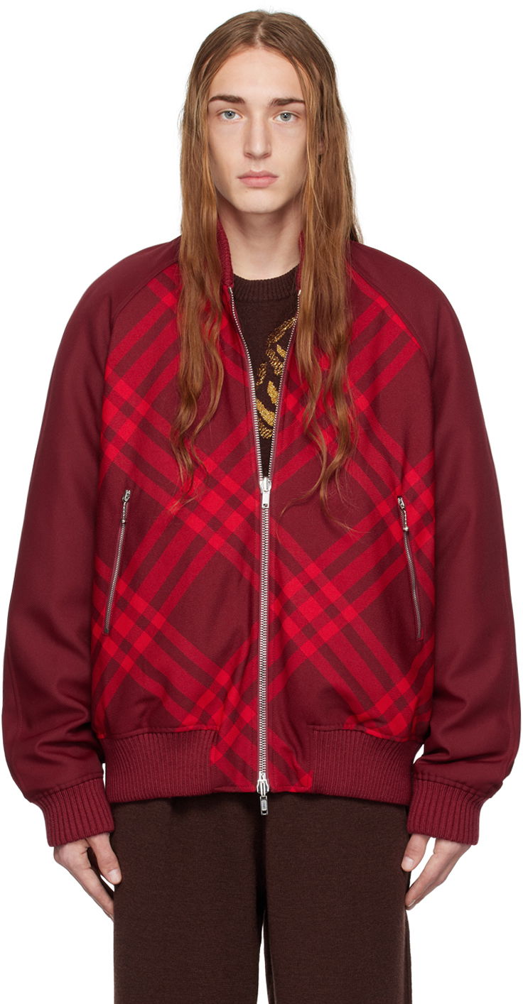 Bomberjacka Burberry Reversible Bomber Jacket Röd | 8078906, 0
