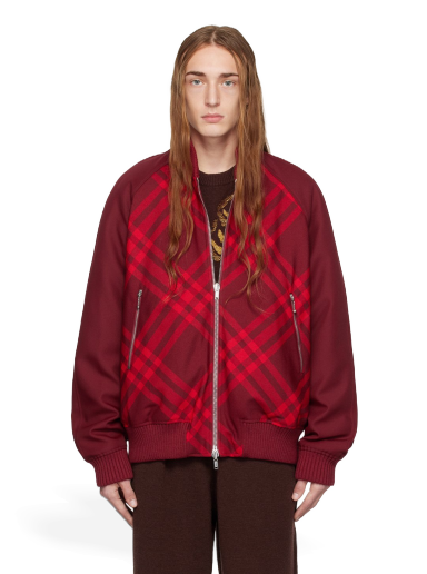 Bomberjacka Burberry Reversible Bomber Jacket Röd | 8078906