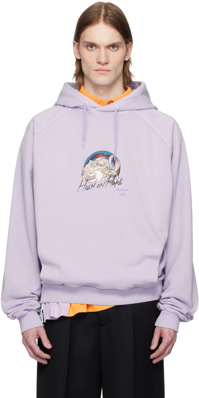 Sweatshirt Martine Rose Martine Rose Raglan Hoodie Purpur | 651JS02602H