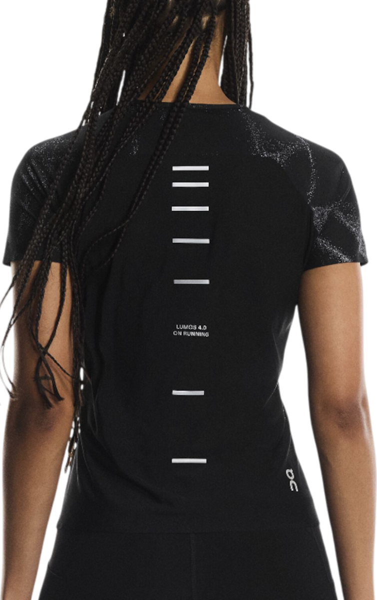 T-shirt On Running Reflective Pattern Performance T-Shirt Lumos Svart | 1wf30270553, 1