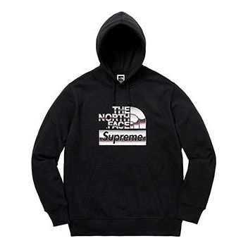 Sweatshirt Supreme The North Face x Supreme Metallic Hooded Sweatshirt Svart | SUP-SS18-399, 0