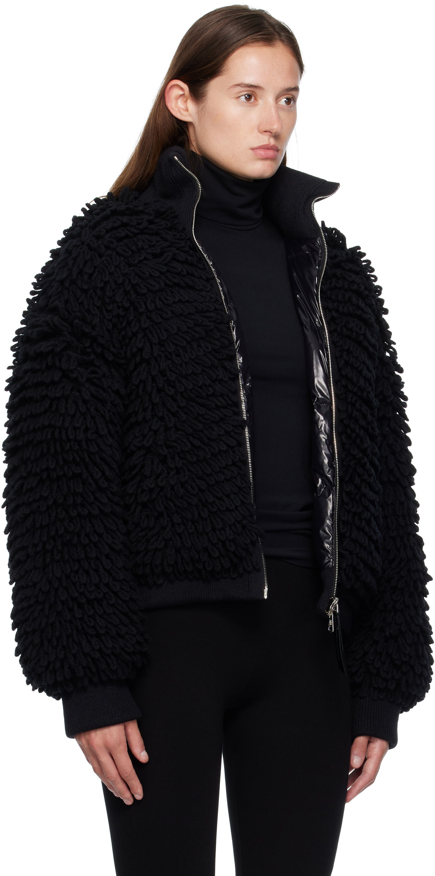 Jacka Moncler EE72 Cardigan Down Jacket Svart | K24039B00004M6567, 1