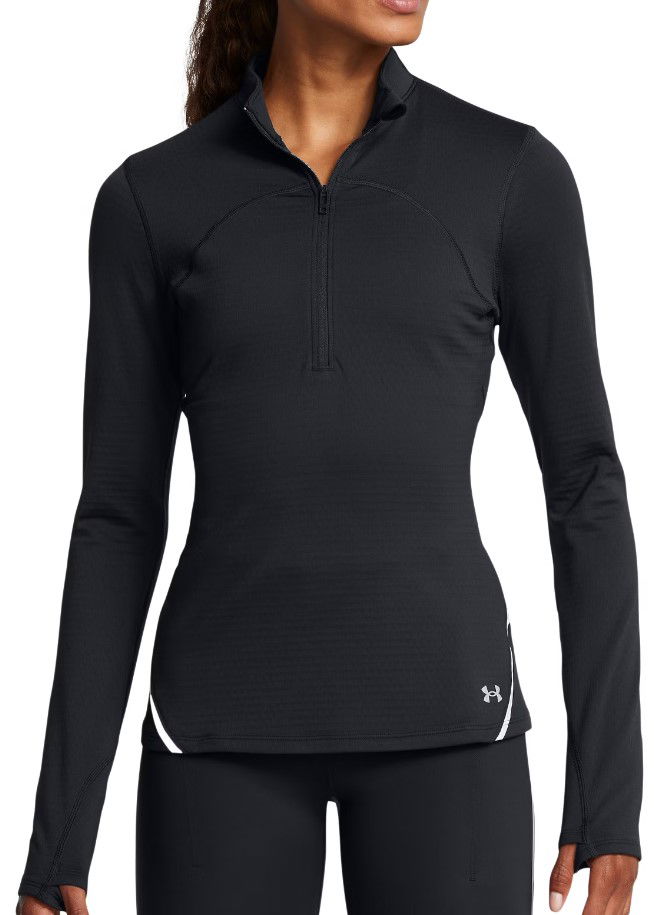 Sweatshirt Under Armour Half-Zip Running Shirt Svart | 1386417-001