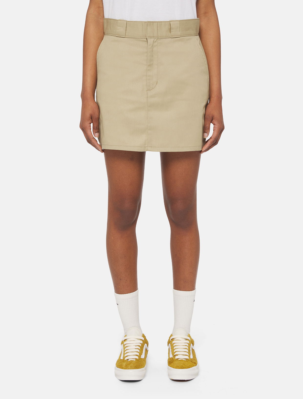 Kjol Dickies Mini Work Skirt "Khaki" Beige | 0A4YQH, 0