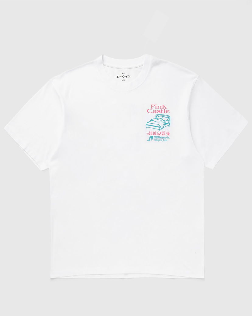 T-shirt EDWIN Pink Castle Graphic T-Shirt Vit | I036397-0267