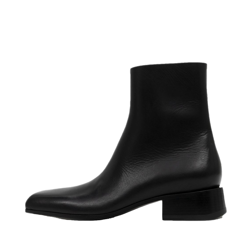 Sneakers och skor Balenciaga Square Toe Leather Ankle Boot "Black" Svart | 678108WBC301000