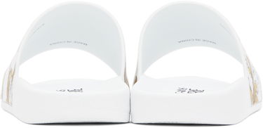 Tillbehör Versace Versace Jeans Couture Outline Barocco Pool Slides Vit | E78VA3SQ3_EZS365, 1