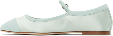Kläder Aeyde Aeyde Uma Satin Toe-Cap Ballerina Flats Turkos | A11-FL-RKLS08FL169-SS25-1017-067, 2